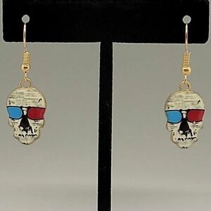 Halloween Sugar Skulls Long Earring, Calavera